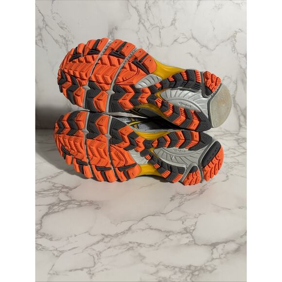 Asics Womens Duomax TM T2E6N Gray Orange Low Top Running Sneaker Shoes Size 8.5 - Picture 5 of 9